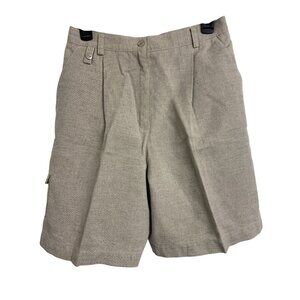 NWOT Liz Claiborn Linen Bermuda Shorts Size 10